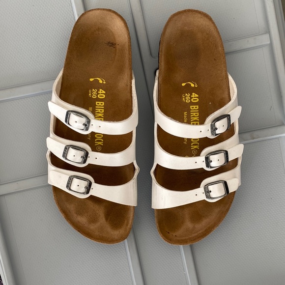 Birkenstock Shoes - White Florida Sandals